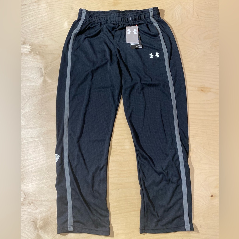 Under Armour Black and Gray Athletic Pants YXL (OV) - Picture 4 of 11
